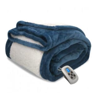 Sherpa fleece Elektrisch Blue/White