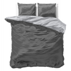 Beauty Double Face Dekbedovertrek Grey/Anthracite