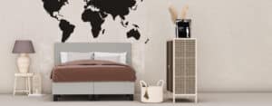 Boxspring licht grijs