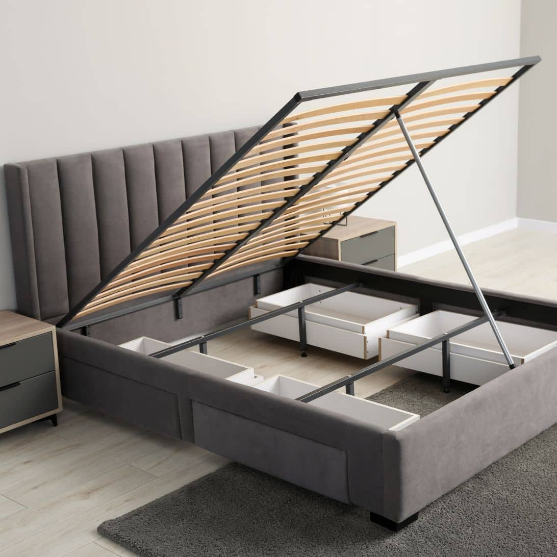 Boxspring met opbergruimte
