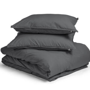 Egyptisch Katoen Uni Dekbedovertrek Antraciet
