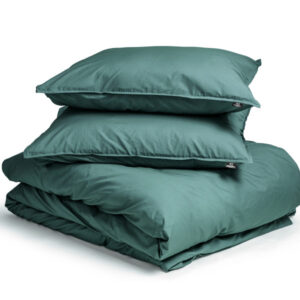 Egyptisch Katoen Uni Dekbedovertrek Donker Groen