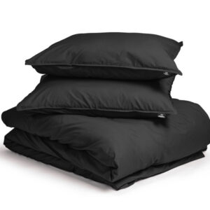 Egyptisch Katoen Uni Dekbedovertrek Zwart