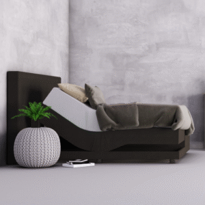 Elektrische boxspring antraciet