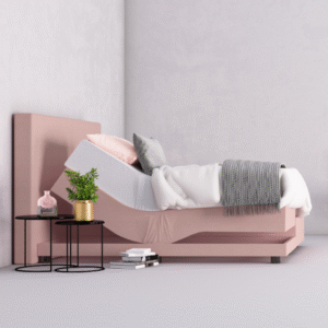 Elektrische boxspring roze