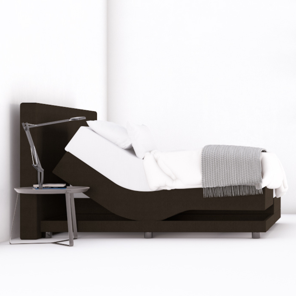 Elektrische boxspring zwart