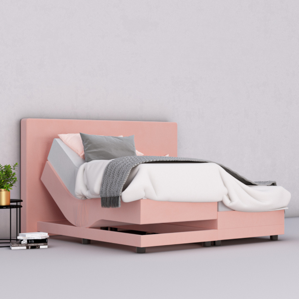 Elektrische Boxspring Roze