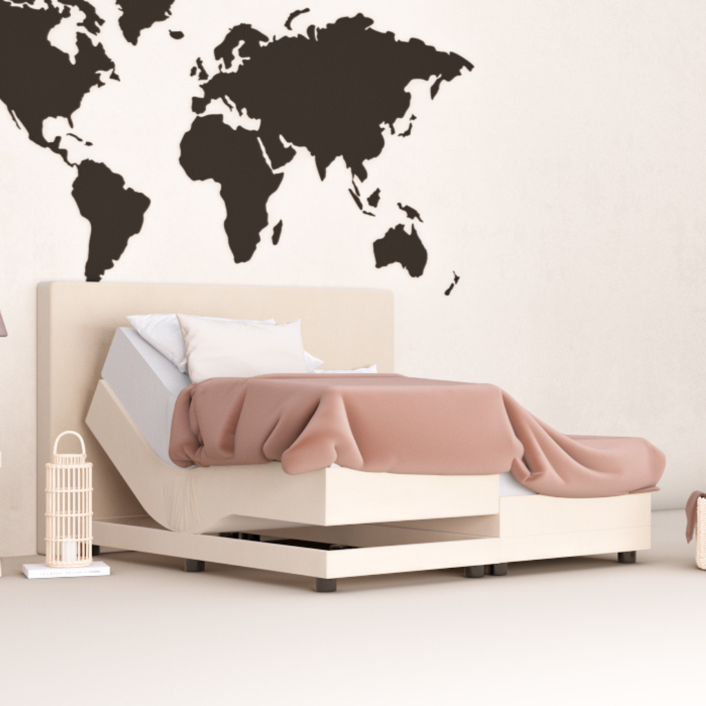 Elektrische Boxspring Wit