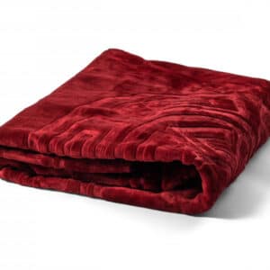 Embossed Zeta Deken Rood