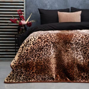 Embossed deken Panther Taupe