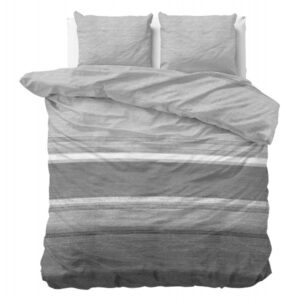 Flanel Stone Stripe Grijs