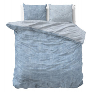 Flanel Washed Cotton Blauw