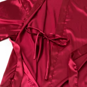 Kimono Satijn Ijmuiden Donkerrood