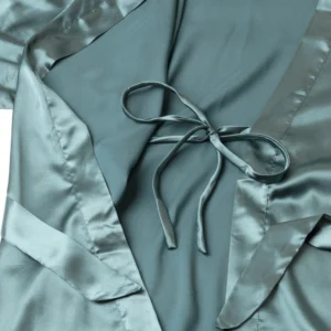 Kimono Satijn Ijmuiden Groen