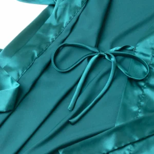 Kimono Satijn Ijmuiden Petrol