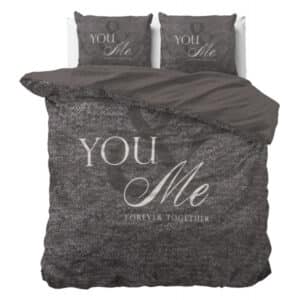 Love for you and me Anthracite 140 x 220