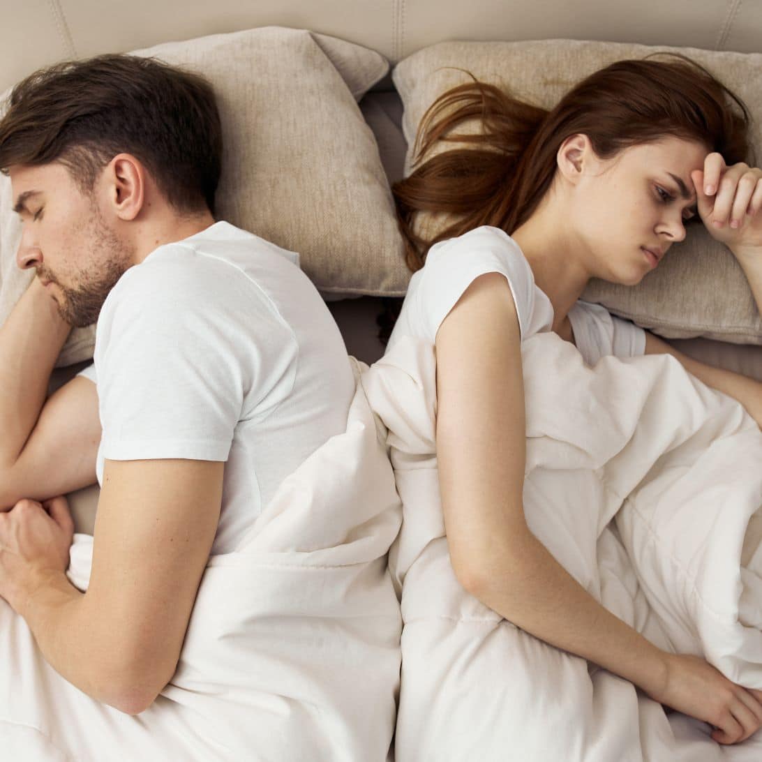 Slecht slapen met partner