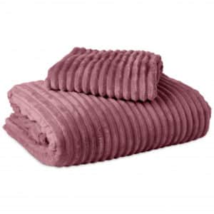 Rib Teddy Oud Roze