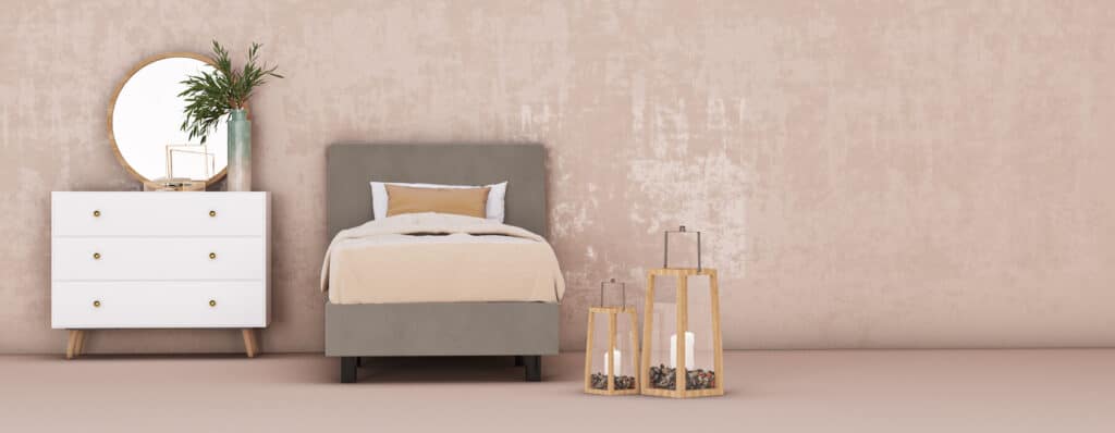 Boxspring taupe