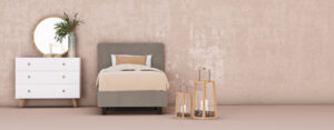 Boxspring taupe