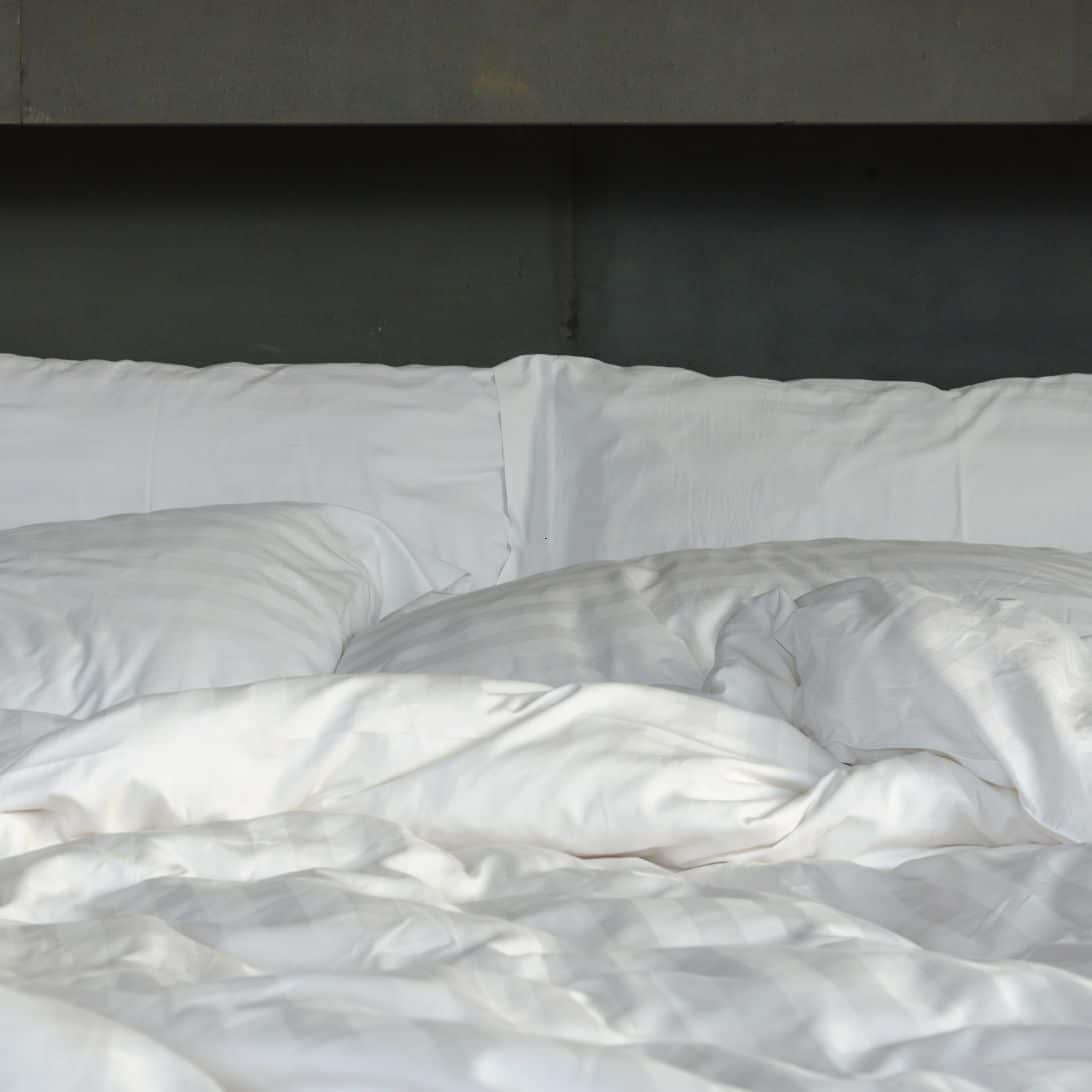 Swiss Sense bed boxspring opgemaakt