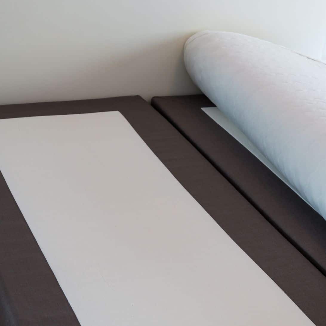 Boxspring met opgevouwen topper