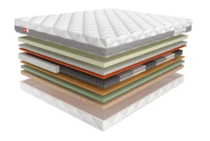 twee persoons open pocketvering matras lagen