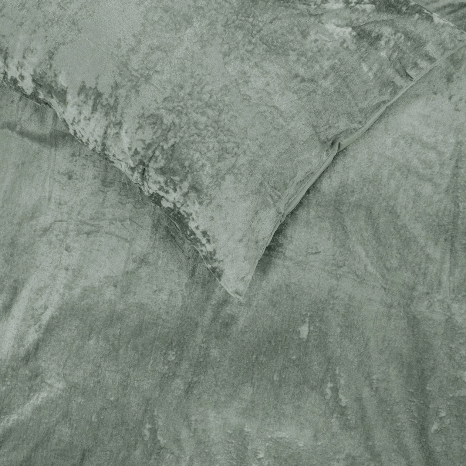 Dekbedovertrek Groen gevouwen