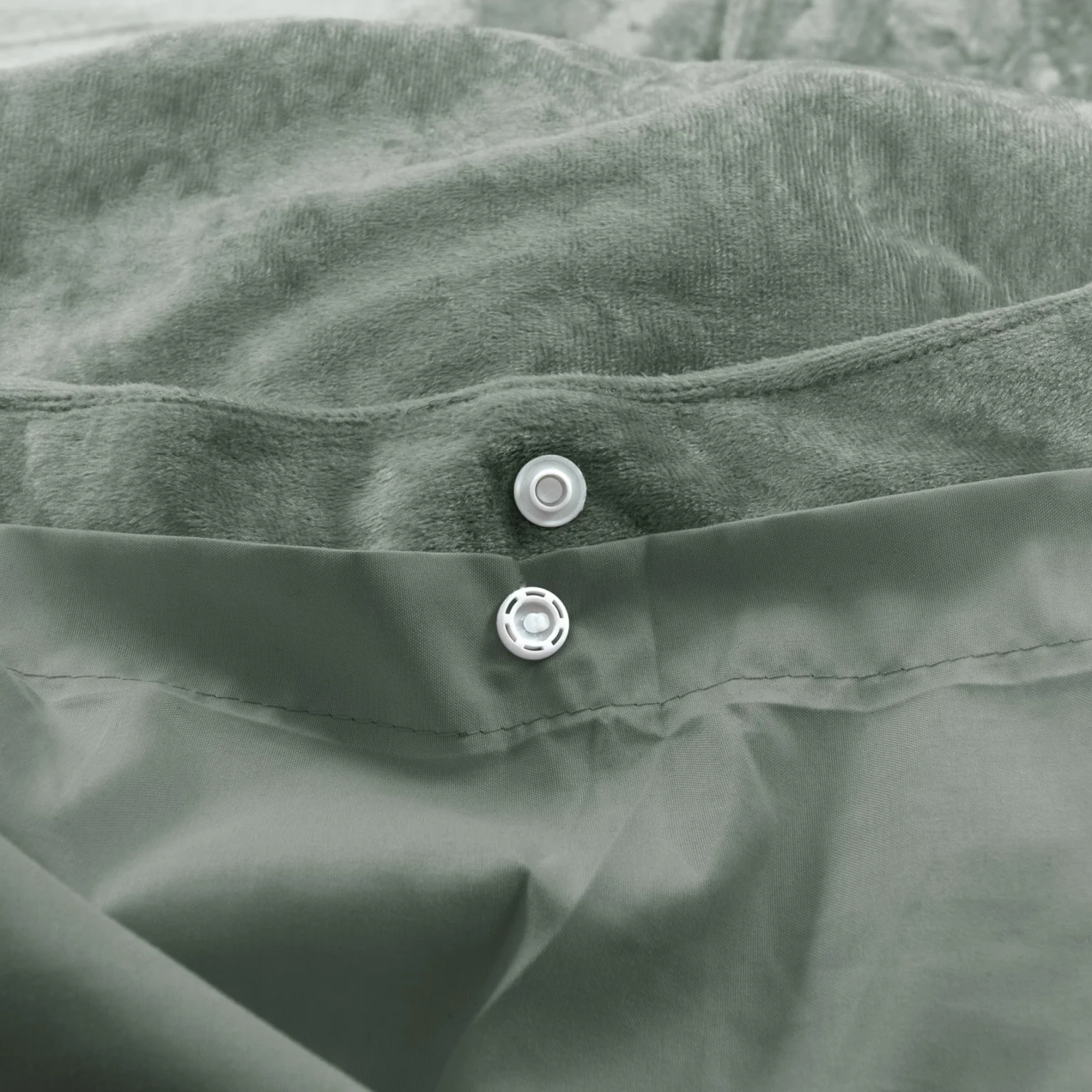 Dekbedovertrek Groen knopen