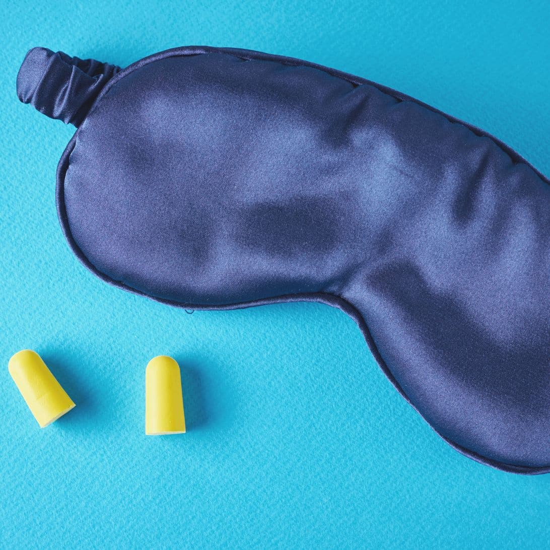 Slaapmasker en slaapoordoppen van schuim